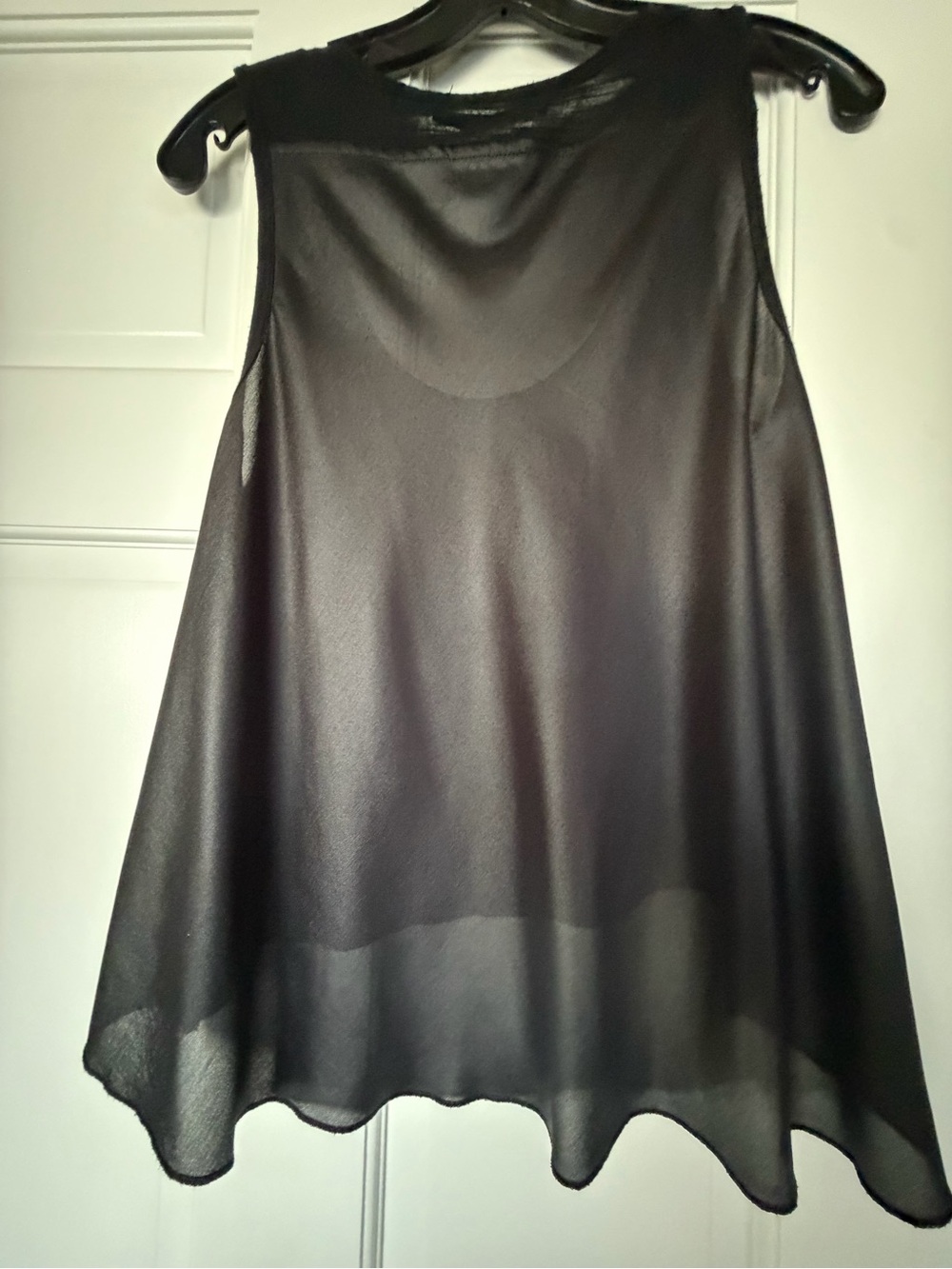 BCBGMaxAzria Black Sheer A-Line Skirt